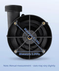 Heavy Duty Spa Hot Tub Circulation Pump Wet End Replacement Repairs LX Pump WTC50M Standard Models showing dimensions 5.19in and 2.99in.