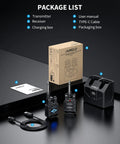 Package contents of 2.4GHz Wireless Guitar System With No Lag And Ultra Low Latency For Clear Stage Ready Tone Up To 65 Feet