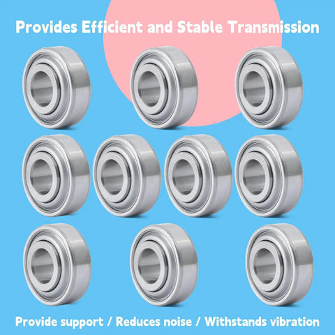 203KRR2 Agriculture Bearing 0.64 Inch Bore, 10-Pack Sealed Replacement For John Deere Case IH Farm Equipment Shown