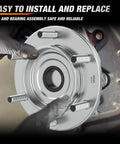 Installation of Front Wheel Bearing And Hub Assembly For Toyota Tacoma 2005 2019 4Runner 2003 2016 FJ Cruiser 6 Lug 2WD ABS