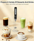 Handheld Rechargeable Milk Frother Whisk Rods Set 2 Pcs Spring Foam Accessories for Quick Creamy Froth Pro Style At Home Latte
