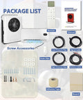 Package contents of 24V Mini Split Air Conditioner With Brushless Motor For Big Rig Sleepers, Semis, Vans And RVs