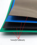 Gasket sheet set, 4 mixed colors, 1 mm thick (5/128 in) for high-temp sealing