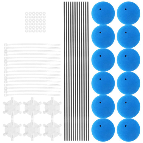 Three Set RC Helicopter Training Gear Kit With Blue Frame And Sponge Ball Practice Balls for Easy Learning and Flying components