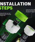 8-in-1 Bi-metal hole saw kit with 2-in, 4-in, 6-in saws and drill bits for wood, metal, PVC; two white hole saws shown.