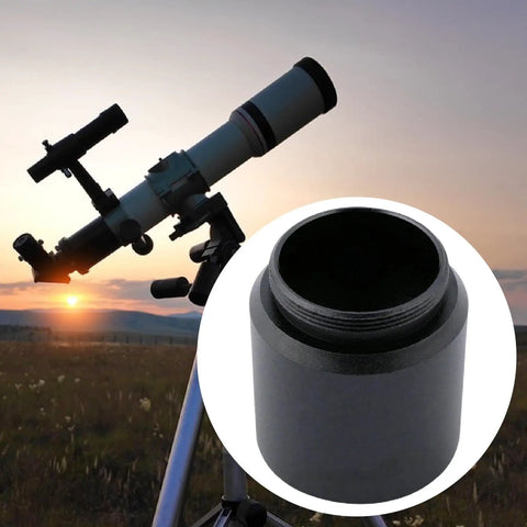Sturdy Aluminum 1.25 Inch To C To CS Interface Telescope Eyepiece Adapter Mount Converter with telescope in background