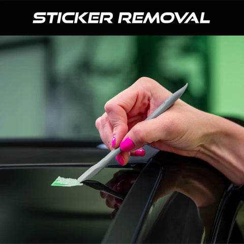 Using Detailing Pick Set For Cars, 6 Pack Plastic Detailing Picks With Six Cleaning Heads For Interior And Exterior Cleaning on sticker