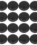 Get Your Desk Totally Clean With This 20 Pcs Cable Grommet Kit For Home And Office Use. Made From Sturdy Black Abs Plastic, These Easy Install Wire Organizers Keep Cables Outta Sight And Make Cleaning A Breeze While You Tackle Any Project In Style. 20 black ABS plastic cable grommets, top view