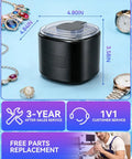 Upgraded Ultrasonic Retainer Cleaner 300ML with 50KHz Dual Tech and 4.0 Smart Chip, surrounded by jewelry and watches