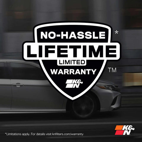 Lifetime Cabin Air Filter Washable And Reusable For Fresh Cabin Air warranty badge with car background