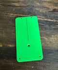 Custom Replacement Throat Plate Insert For 14BX Bandsaw In Black PETG, Durable OEM-Style Upgrade on wooden surface