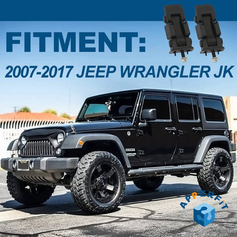 Jeep Wrangler Hood Latch With Catch Bracket And Rubber Strap 55395653AG Replacement Clip Fits JK JKU 2007-2017 with vehicle