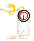 Multifunction Hiking Map Compass Ruler For Outdoors With Directional Pointer Portable Navigation Tool for trail mapping