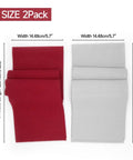 2 Pack 88 Key Piano Keyboard Dust Covers Red And Gray Velvet Anti Dust Cloths for Digital Electric Pianos, size 125x14.5 cm