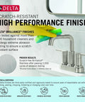 Roman Tub Faucet Trim Kit With 2 Handle Operation In Stainless Finish, highlighted for scratch-resistant high performance.