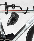 Heavy Duty Steel Bike Wall Mount Hanger For Garage Storage Foldable Arm Bike Rack holds bike with helmet