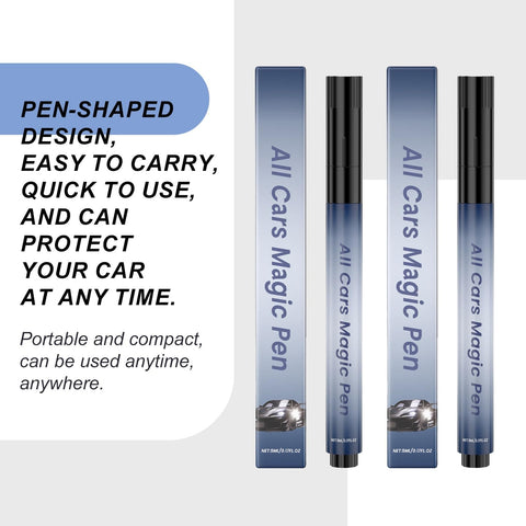 Scratch Removal Pen 2 Pack, Quick Fix For Scratches And Paint Damage, Weatherproof Car Scratch Repair Pen packaging display