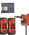 Heavy Duty Beefed Up Two Button Industrial Wireless Crane Remote Control Kit With 100 Meter Range Includes Two Transmitters