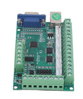 5 Axis USB Motion Control Card Kit With Z Probe And CNC Carving Engraving Milling, 12V To 24V Power, Broad Compatibility, Optocoupler Isolation, Versatile Controller Board For Milling Machines And DIY CNC Projects; green PCB with screw terminals