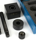 Double D Punch Die Set 1-3-8 By 1-1-8 Inch Knockout Hole Kit With Case Includes Punch Dies Hardened Tool Steel