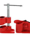 Lightweight One Half Inch Quick Release Pipe Clamp For Woodworking Red Carpenter Clamp For Gluing And Assembly