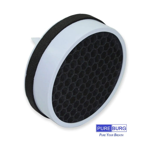 Replacement Filter Set For Hunter HP125 AirX HEPA Digital Purifier round filter close-up