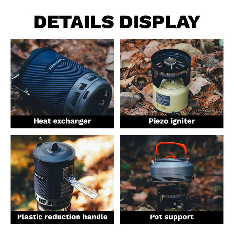 Backpacking Camp Stove With Advanced Heat Exchange For Fast Boil Times Up To Thirty Percent Faster Ultra Lightweight And Compact details