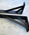 Killer Heavy Duty Shelf Brackets 80 Inch White Wall Mounted Triangle Supports 800 Kilogram Load 5mm Thick Steel Pack Of Two stacked