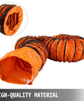 32 Ft PVC Flexible Duct Hose For 12 Inch Ventilation And Exhaust Fans, heavy-duty construction, visible smooth inner wall