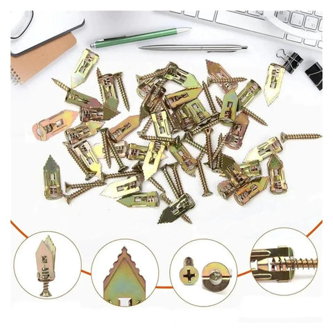 300 Piece Self Drilling Drywall Anchors With Screws Kit Heavy Duty Metal Wall Anchors galvanized steel 12x30mm 12x35mm