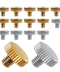 16 Piece Lyre Holder Screw Set For Saxophone Trumpet And Tuba, heavy duty brass and plated screws for reliable mounting.