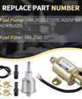Go To Electric Fuel Pump With 149-2314-01 Fuel Filter Kit for 5500 5.5KW Gas Generators Onan Marquis Gold RV QG EVAP Models