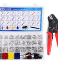 Auto Wiring Pin Connector Kit with 24 pin types, 480 terminal pins, 400 seals, removal tool, anti-static tweezer shown