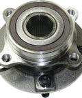 Front view of Front Wheel Hub and Bearing Assembly 2 Piece Set for Mitsubishi Lancer 2008 2015 Left and Right Replacement Kit