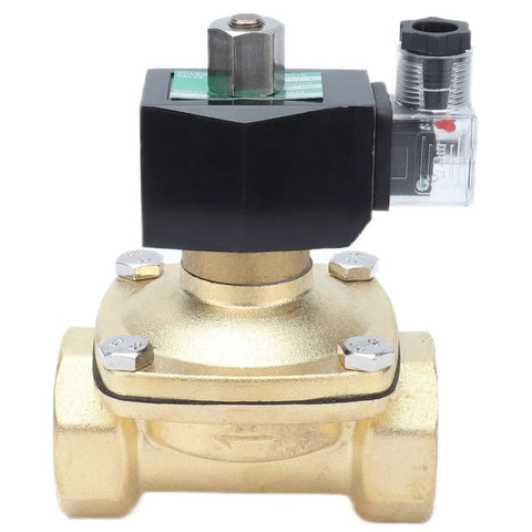 Pro Grade Brass Solenoid Valve Normally Open Configuration Running Dead Smooth With Direct Acting Diaphragm And Zero Hassle Manual Override Lever For Rock Solid AC380V Automation Systems
