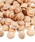 200 Pieces Wood Screw Hole Plugs Three Eighths Inch Mushroom Caps For Furniture Repair And D I Y Projects Natural Wood