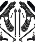 Front End Suspension Kit For Chevy Sonic 2012 To 2020 Includes 2 Lower Control Arms With Ball Joints 2 Sway Bar Links 4 Tie Rod Ends