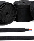 Heat Shrink Braided Cable Sleeve 300cm Black Heavy Duty Flame Retardant Insulation Wire Wrap For Cable Management And Protection
