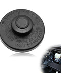 Brake Master Cylinder Fluid Reservoir Cap For Toyota Highlander 4Runner Sienna Avalon Camry RAV4 Corolla Replacement OE 47230-06010 47230-12040 Direct Fit Durable Easy Install Cap shown in black with engine view.
