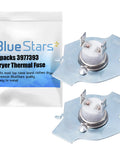 Two Pack Dryer Thermal Fuse That Fits Whirlpool Maytag Roper Kenmore KitchenAid Dryers Replaces AP3094244 3399848 AH334299 279816