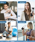 People using 3 In 1 Hydrogen Water Generator Bottle With SPE And PEM Tech in various locations; office, home, fitness room, camp