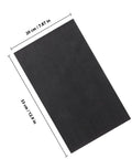 Epic Black Pu Faux Leather Sheets Craft Kit 8 PCS For Jewelry Earrings Hair Bow Making Home Decor Diy Leatherette Fabric Supplies Cool For Custom Purses Cosmetic Bags Handmade Accessories Get Your Creative Vibes Going And Show Your Style Now. 20 x 33 cm black PU faux leather sheet