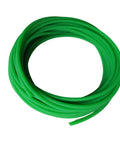 Green PU Transmission Round Belt 16.4 Ft Long 5 Mm OD Polyurethane Belting coiled for packaging and drive motors