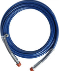 Airless Sprayer Hose 25 Feet One Quarter Inch Dark Blue Heavy Duty Extend Reach For High Jobs Like Peaks And Second Stories