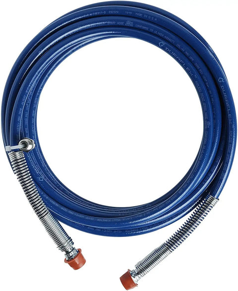 Airless Sprayer Hose 25 Feet One Quarter Inch Dark Blue Heavy Duty Extend Reach For High Jobs Like Peaks And Second Stories