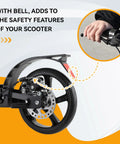 Close-up of left brake lever for electric scooters with universal 3 pin female plug handbrake, waterproof aluminum alloy, easy install.