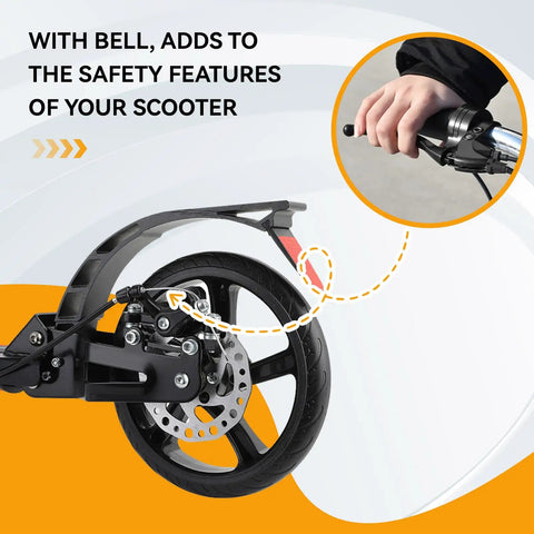 Close-up of left brake lever for electric scooters with universal 3 pin female plug handbrake, waterproof aluminum alloy, easy install.