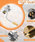 Propane Adapter Hose And Regulator Conversion Kit 1Lb To 20Lb for Griddles And Portable Stoves with brass and zinc alloy materials
