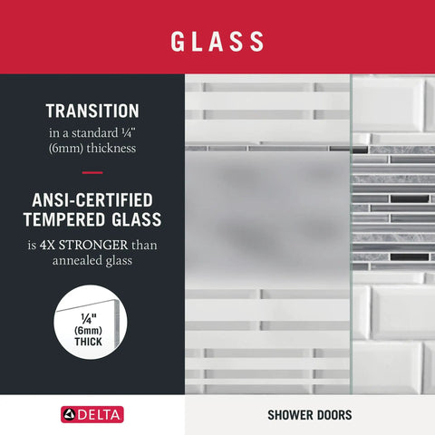 Dope Sixty By Seventy Inch Semi Frameless Sliding Shower Door With Bronze Transition Glass Smooth Aluminum Track Adjusts To Uneven Walls For A No Sweat Bathroom Remodel