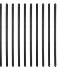 Beefy 32 And A Quarter Inch Heavy Duty Flat Straight Iron Deck Balusters 25 Pack Matte Black For Wood And Composite Facemount Railings